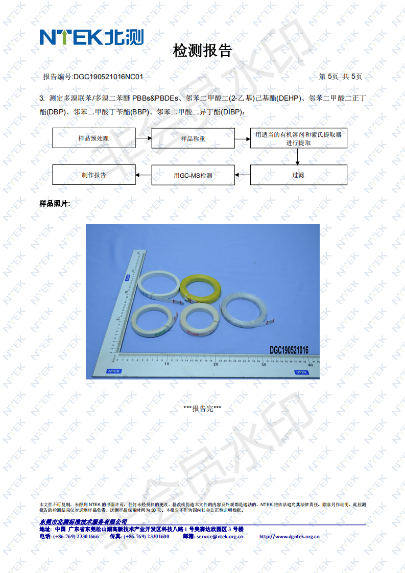 印字打包带RoHS 2.0检测报告5